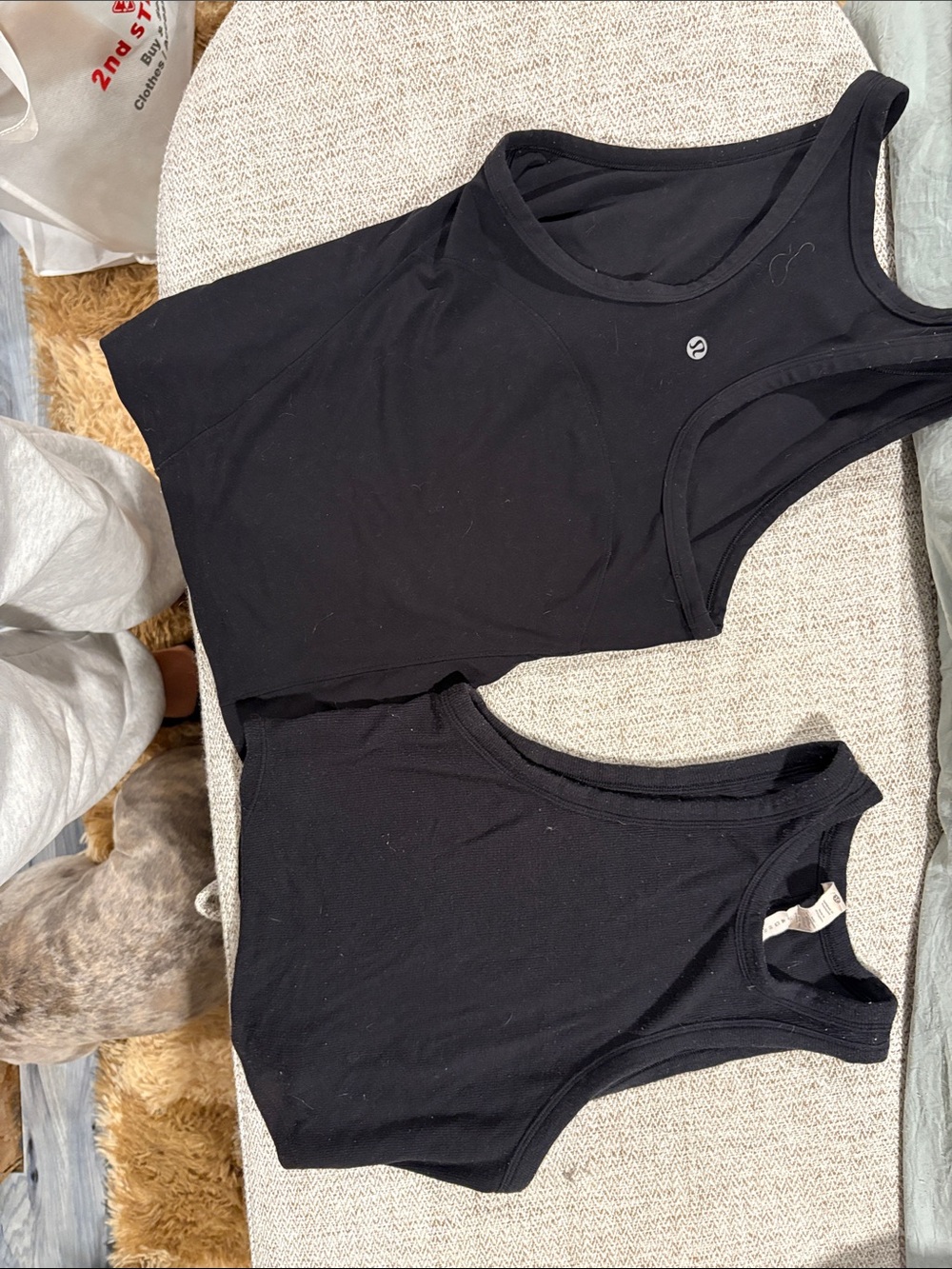 lululemon athletica Black Racerback Tank Tops - Set of 2
